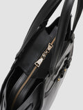 SADDLE 02 - Black Leather Shoulder Bag