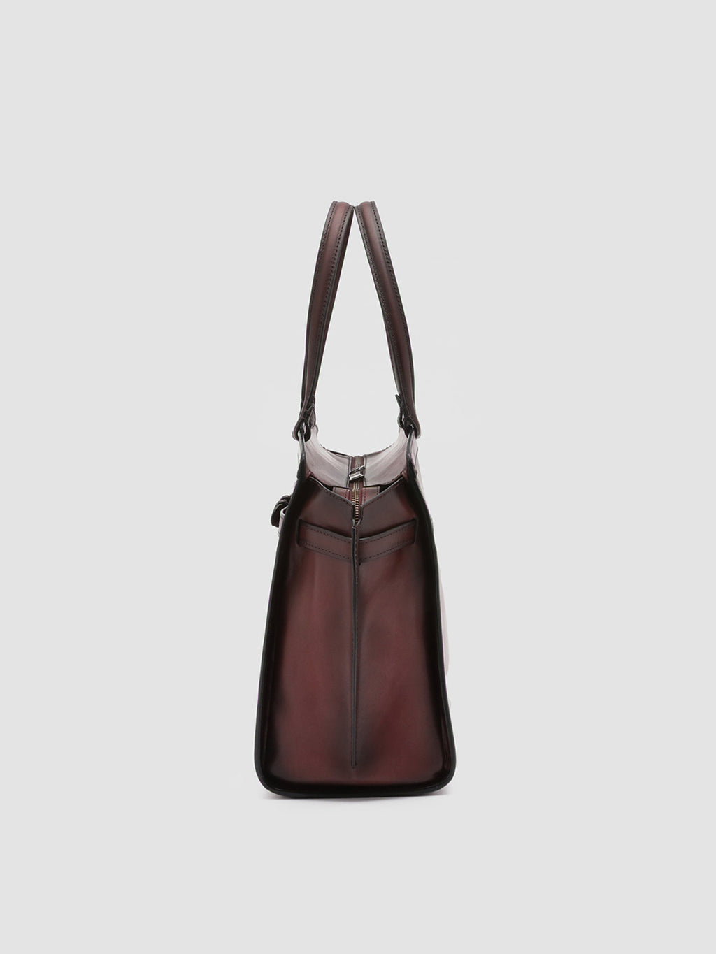 SADDLE 03 - Burgundy Leather Handle Bag