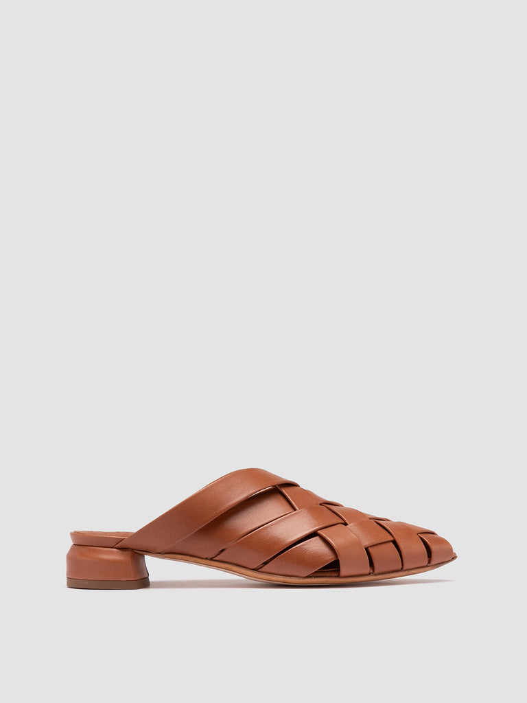 SAGE 105 - Brown Leather Mule Sandals