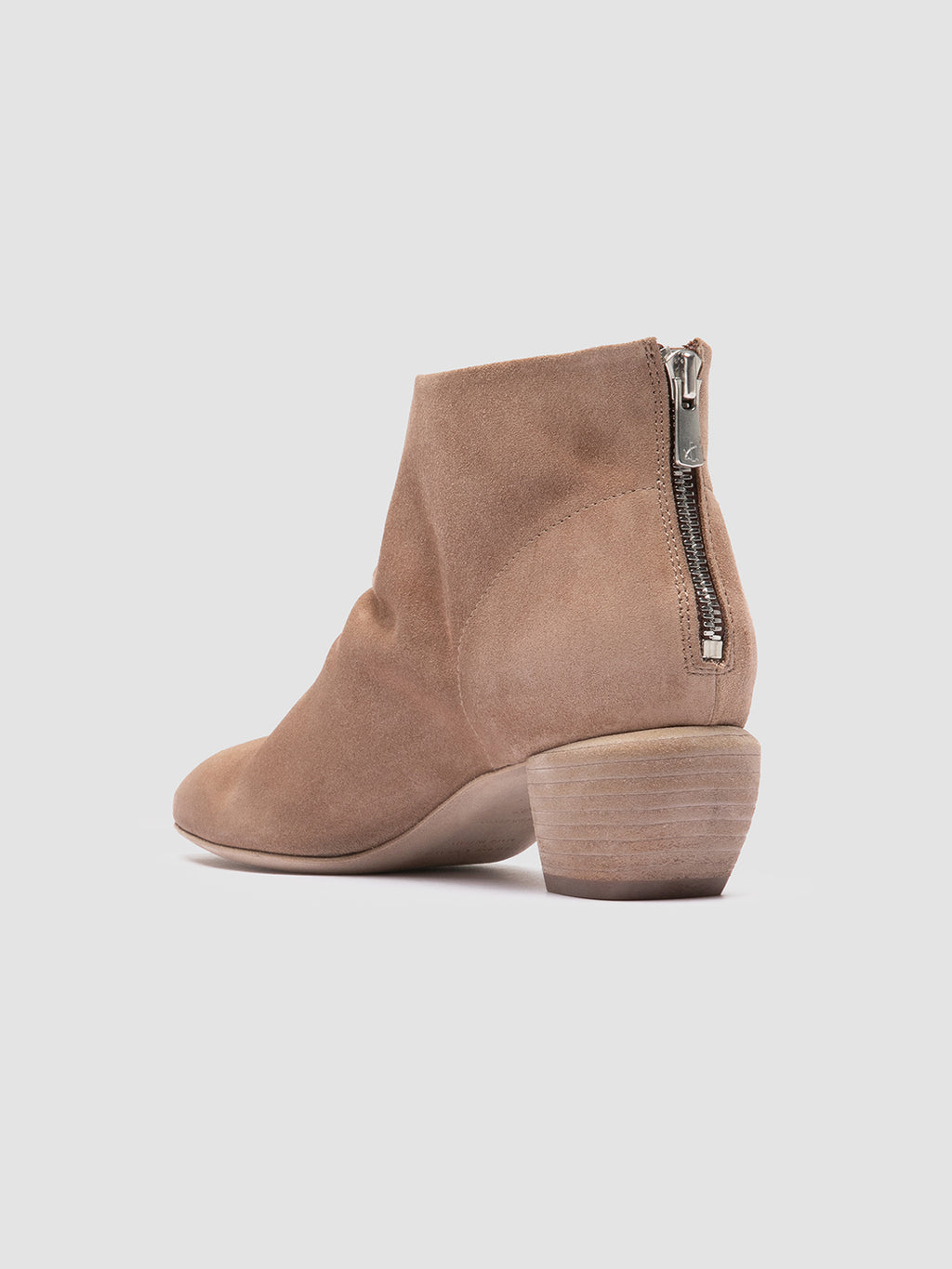 SALLY 001 - Beige Suede Booties