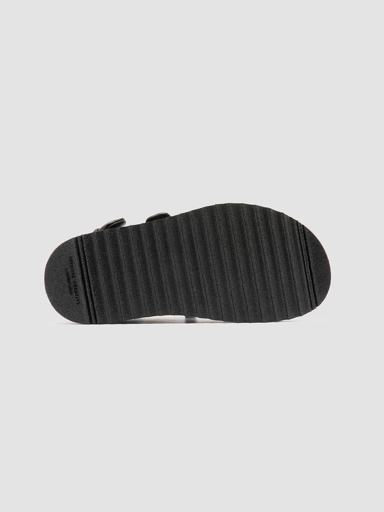 SANDS 102 - Black Leather Sling Back Sandals Women Officine Creative - 5