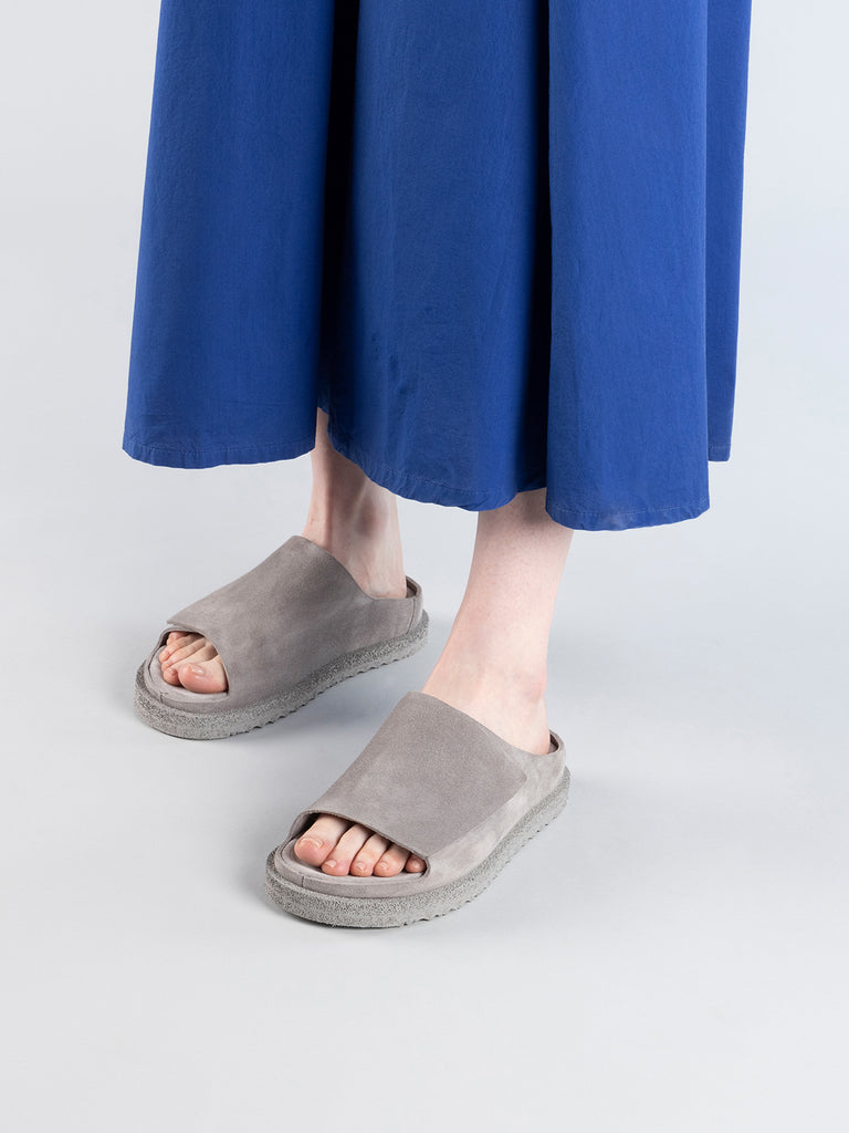 SANDS 106 - Grey Suede Slide Sandals Women Officine Creative - 6