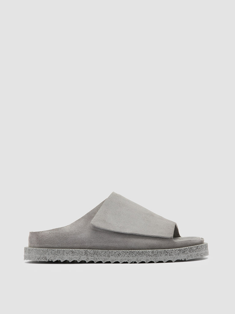 SANDS 106 - Grey Suede Slide Sandals
