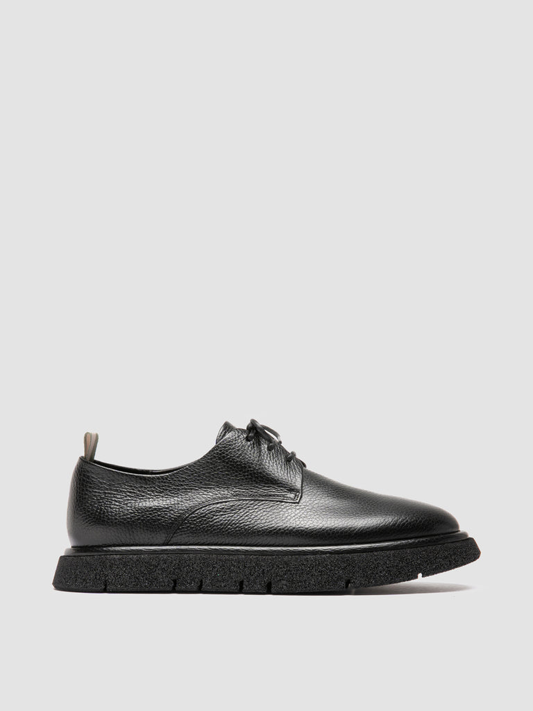 SATURNINE 001 - Black Leather Derby Shoes