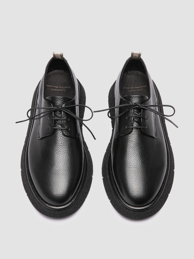 SATURNINE 001 - Black Leather Derby Shoes