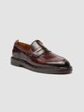 SAX FLEXI 001 - Burgundy Leather Penny Loafers Officine Creative - 3