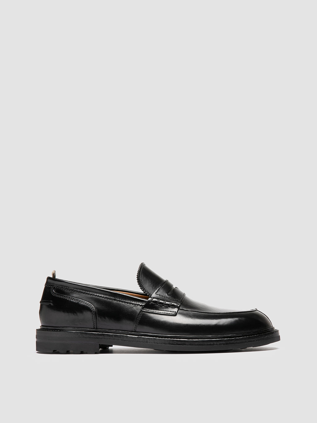 SAX FLEXI 001 - Black Leather Penny Loafers Officine Creative - 1