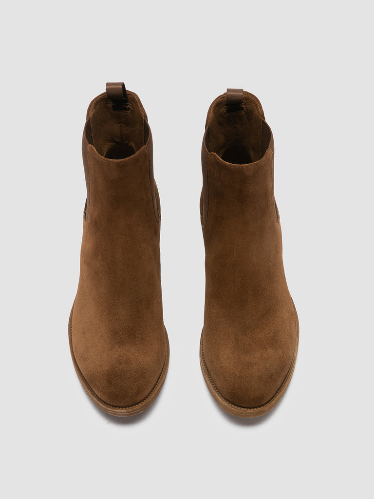 SELINE 029 - Brown Suede Chelsea Boots