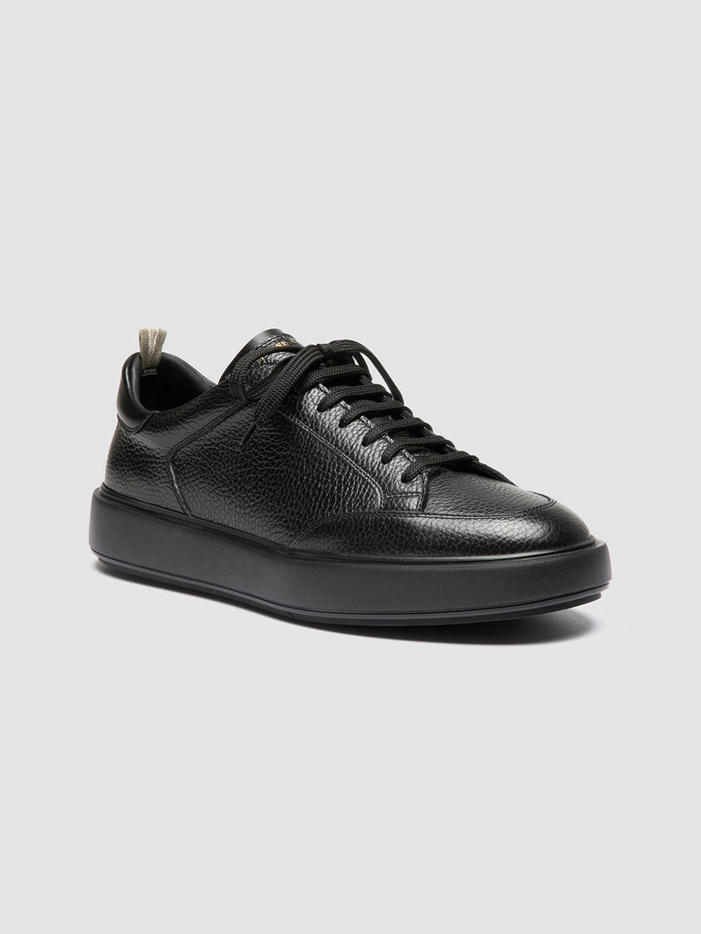 SEQUEL 001 - Black Leather Sneakers Officine Creative - 3