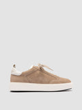 SEQUEL 101 - Beige Suede Low-Top Sneakers