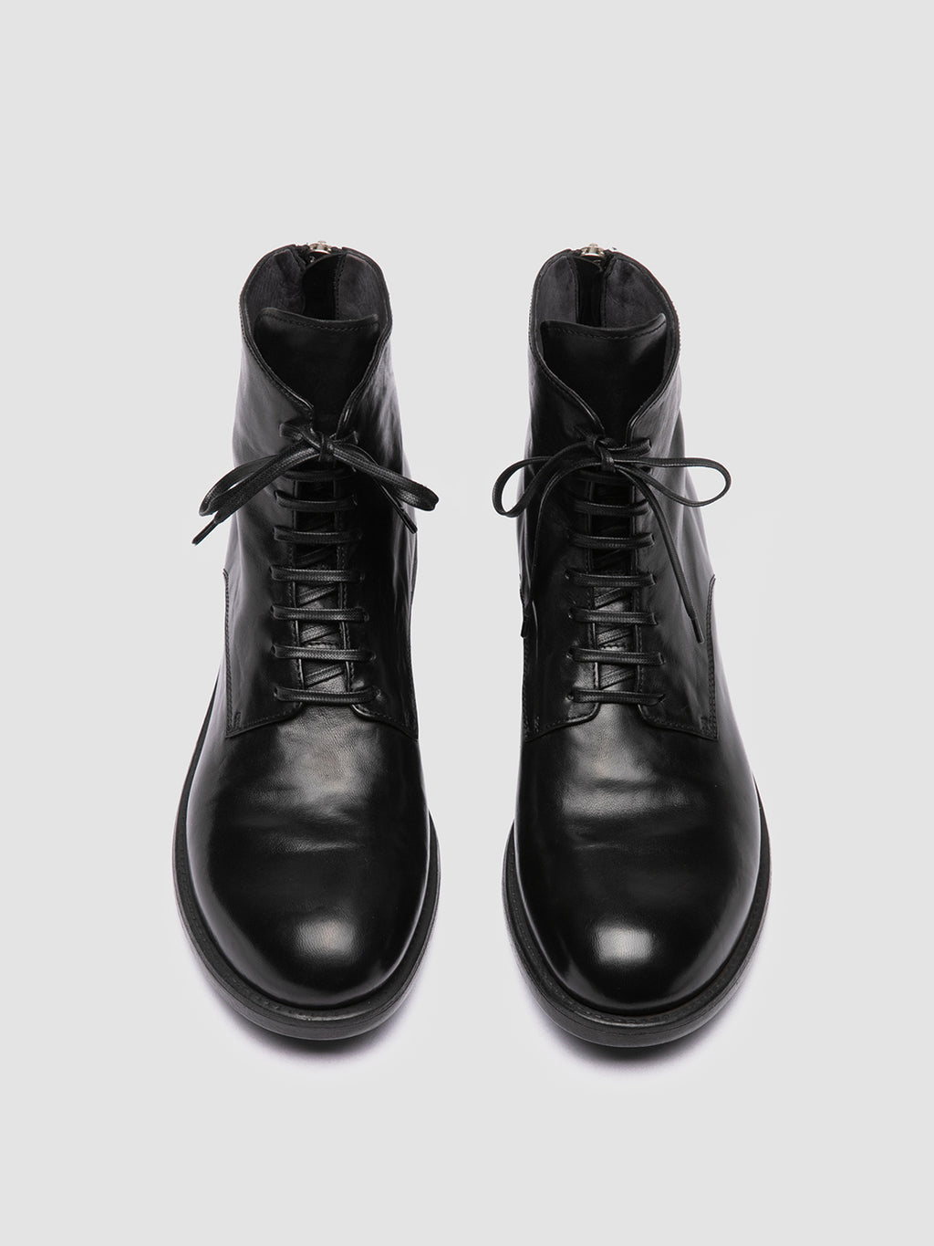 SERGEANT 003 - Black Leather Lace-up Boots Men Officine Creative - 2