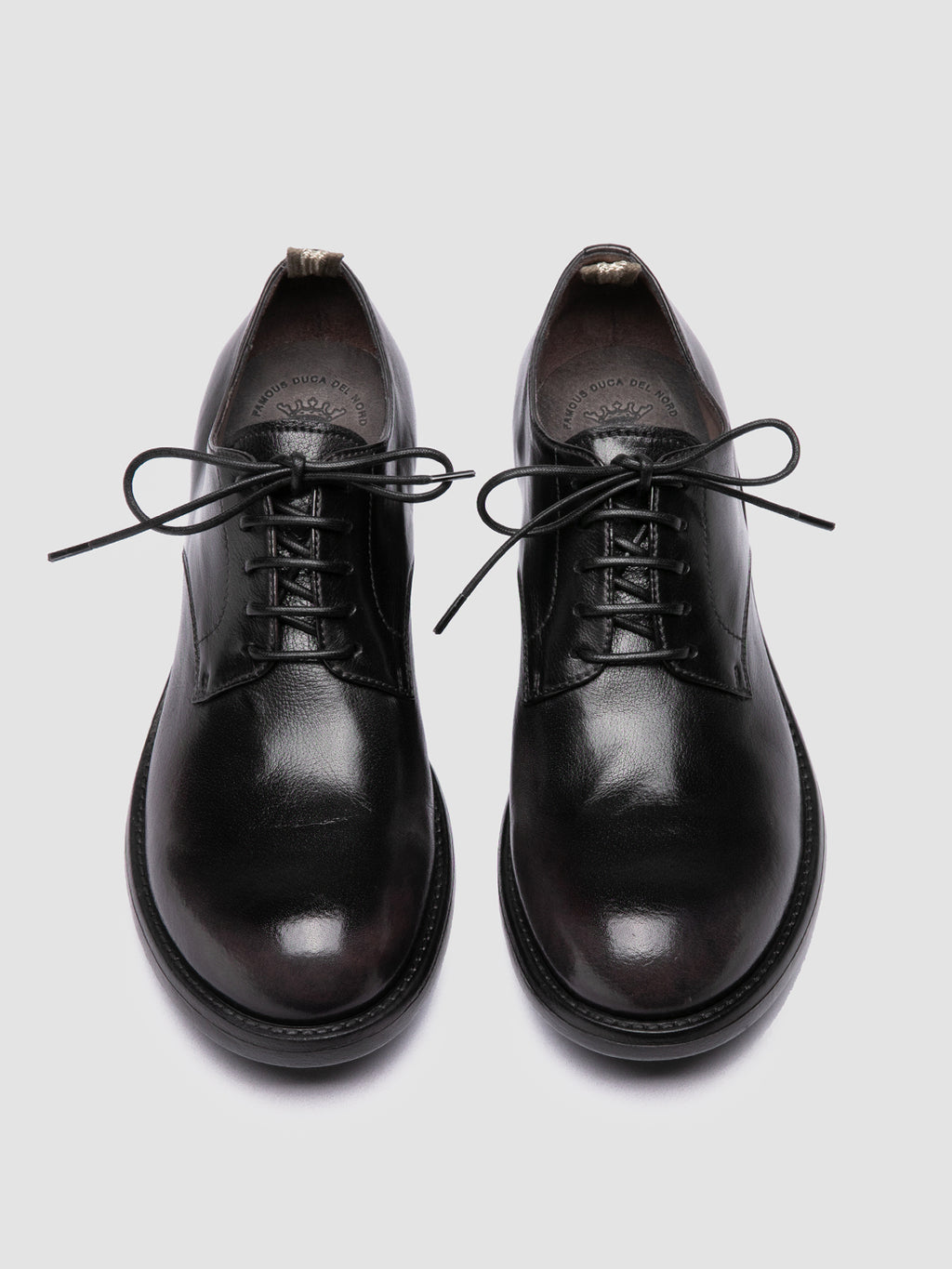SERGEANT 101 - Black Leather Derby Shoes