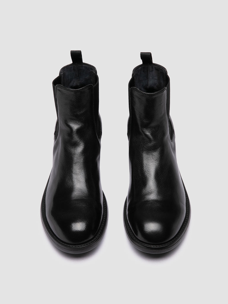 SERGEANT 102 - Black Leather Chelsea Boots