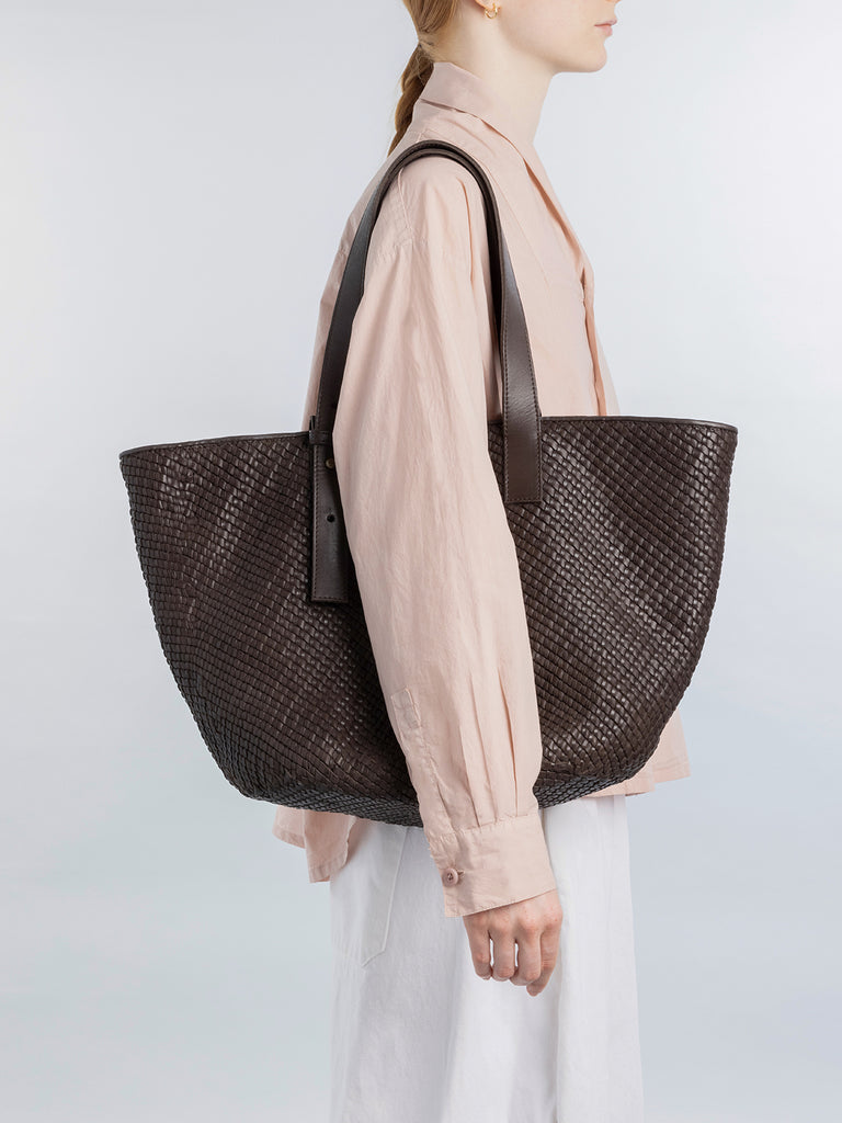 SHELBY 002 - Brown Leather Shoulder Bag Women Officine Creative - 4