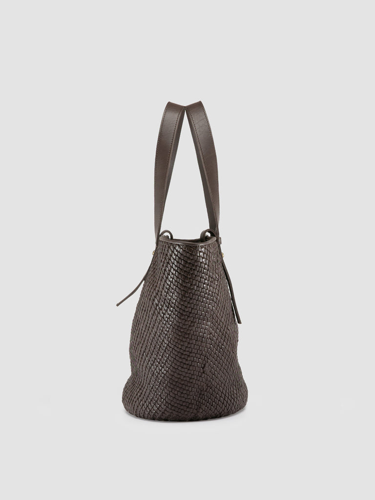 SHELBY 002 - Brown Leather Shoulder Bag Women Officine Creative - 3