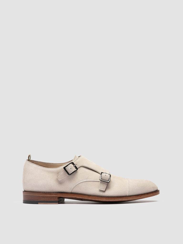 SIGNATURE 004 - Ivory Suede Monk Shoes