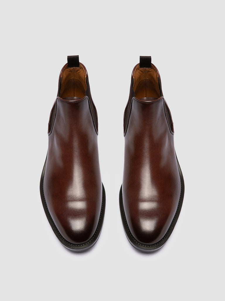 SILENT 003 - Brown Leather Chelsea Boots