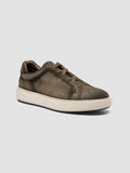 SLOUCH 001 - Green Suede Sneakers - thumb image 3,side view