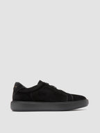SLOUCH 001 - Schwarze Sneaker aus Wildleder