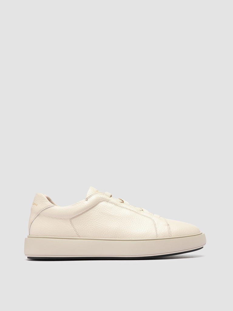 SLOUCH 001 – Weiße Low-Top-Sneakers aus Leder