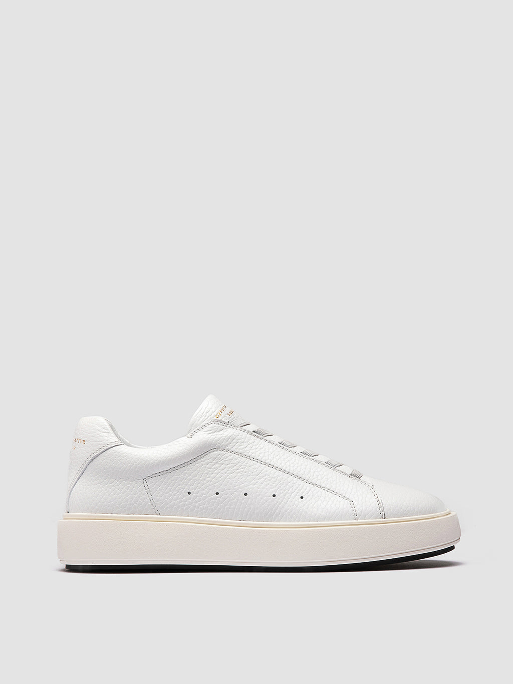 SLOUCH 101 - White Leather Low Top Sneakers