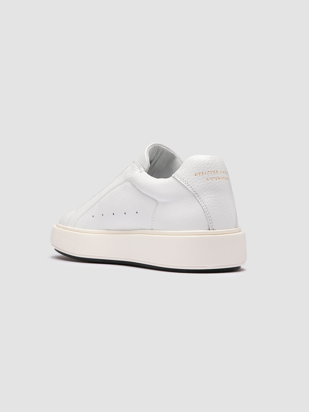 SLOUCH 101 - White Leather Low Top Sneakers