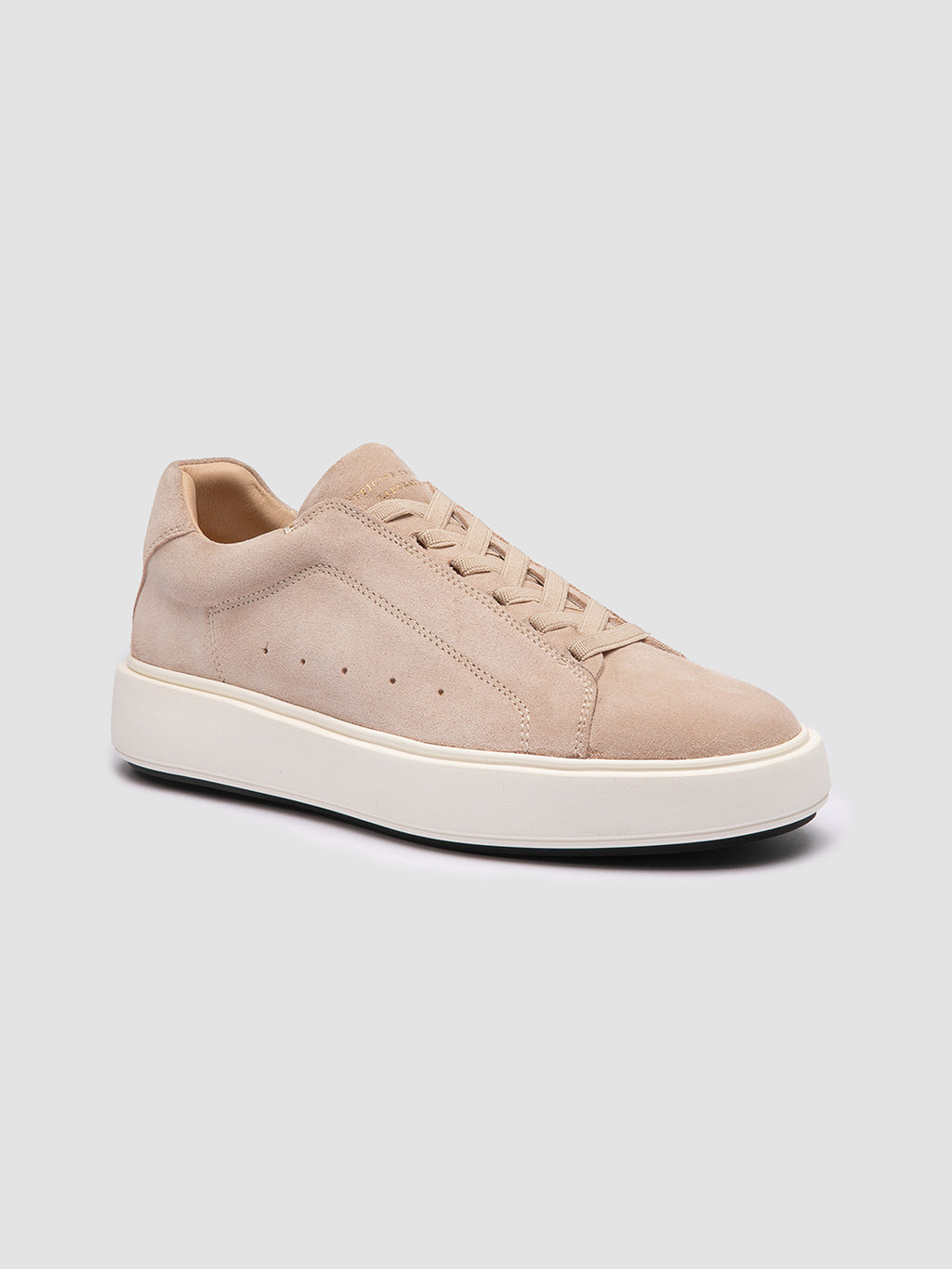 SLOUCH 101 - Ivory Suede Low Top Sneakers