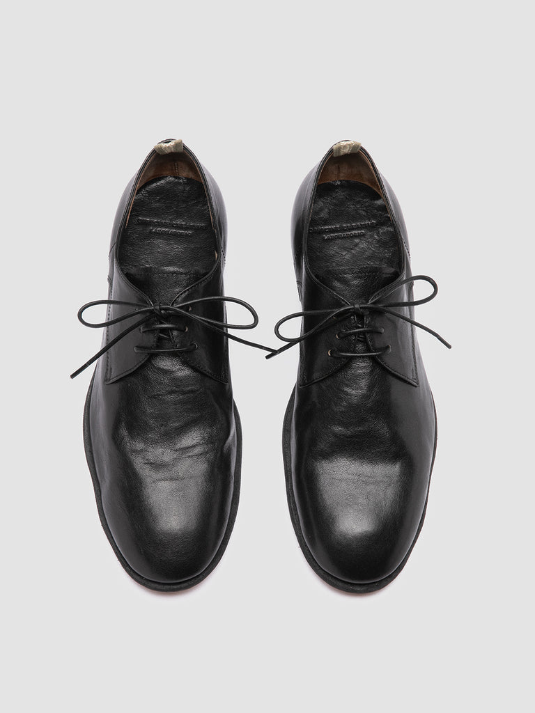 SOLITUDE 002 - Black Leather Derby Shoes