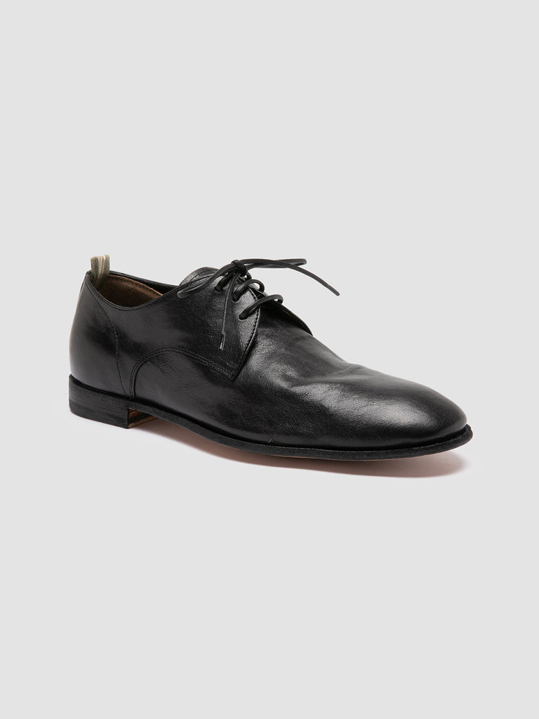 SOLITUDE 002 - Black Leather Derby Shoes Men Officine Creative - 3