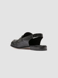 SOLITUDE 102 - Black Leather Slingback Sandals