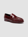 SOLITUDE 107 - Burgundy Leather Penny Loafers Officine Creative - 3