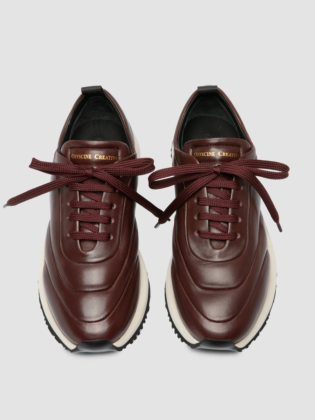 SOLSTICE 101 - Burgundy Leather Sneakers Officine Creative - 2