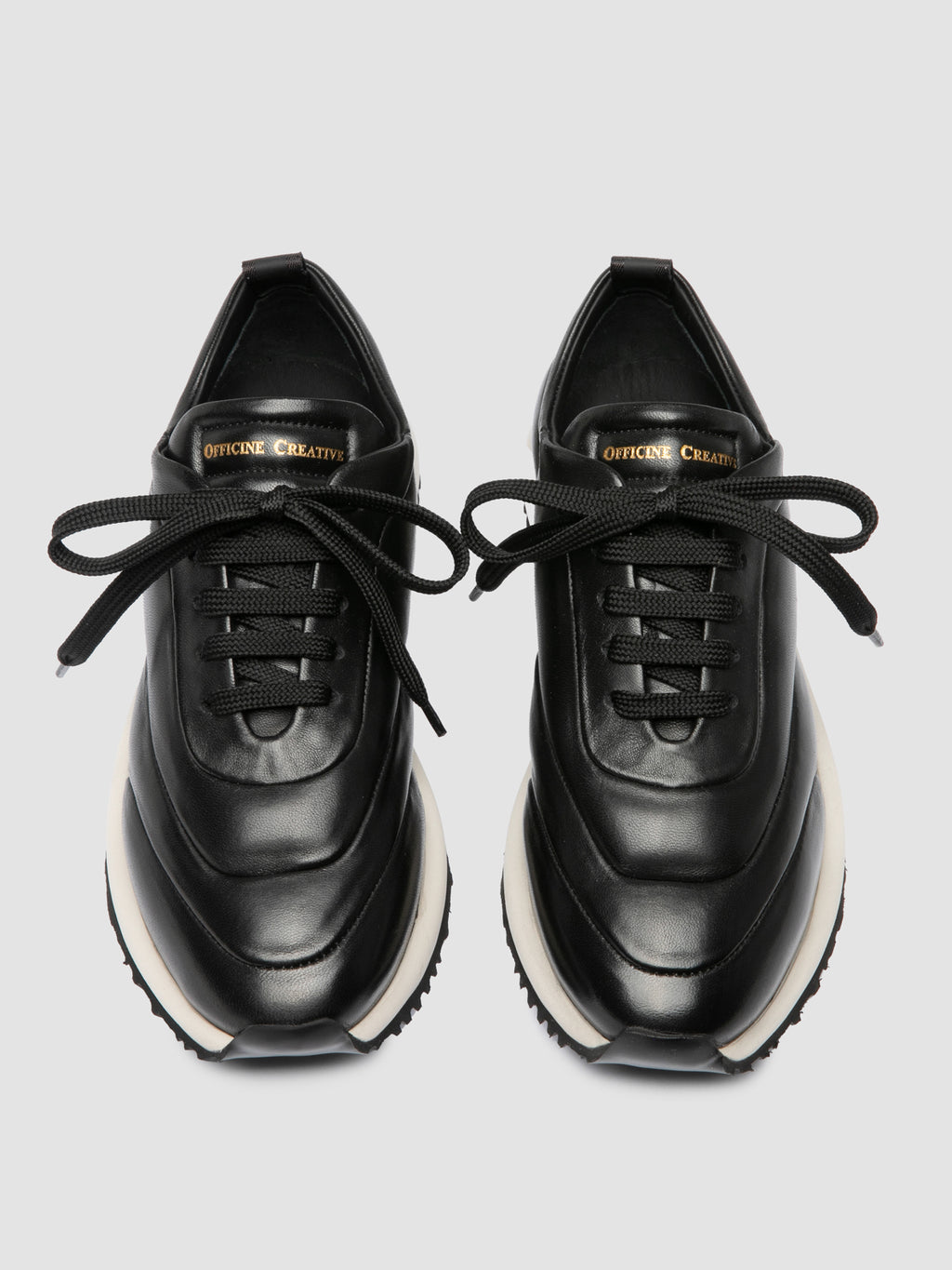 SOLSTICE 101 - Black Leather Sneakers Officine Creative - 2