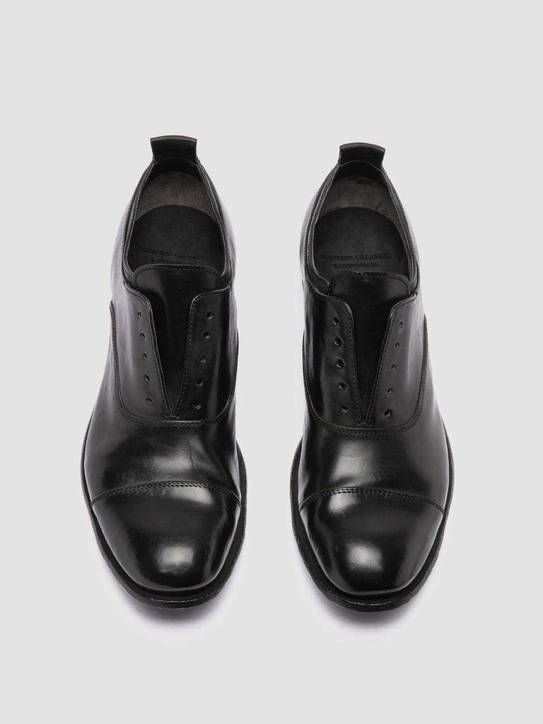 STEREO 001 - Black Leather Oxford Shoes Men Officine Creative - 2