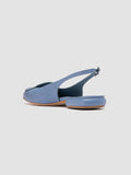 SUE 007 - Blue Leather Slingback Sandals