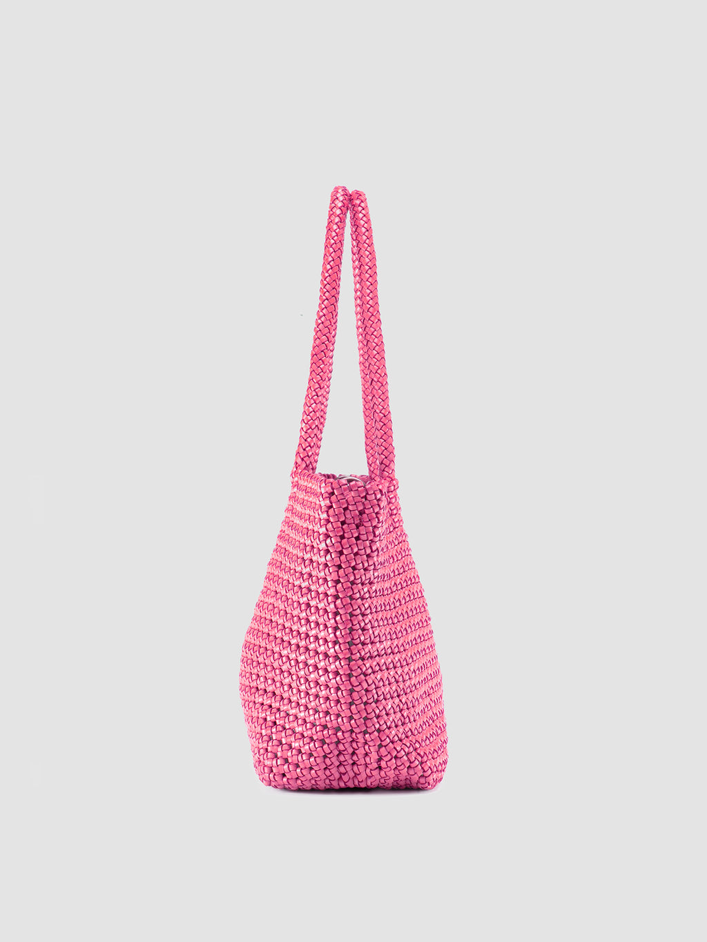 SUSAN 09 - Rose Woven Leather Shoulder Bag