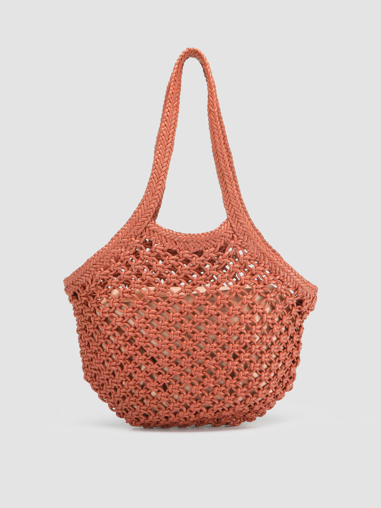 SUSAN 06 – Schultertasche aus roséfarbenem Leder