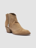 SYDNE 015 - beige Stiefeletten aus Wildleder