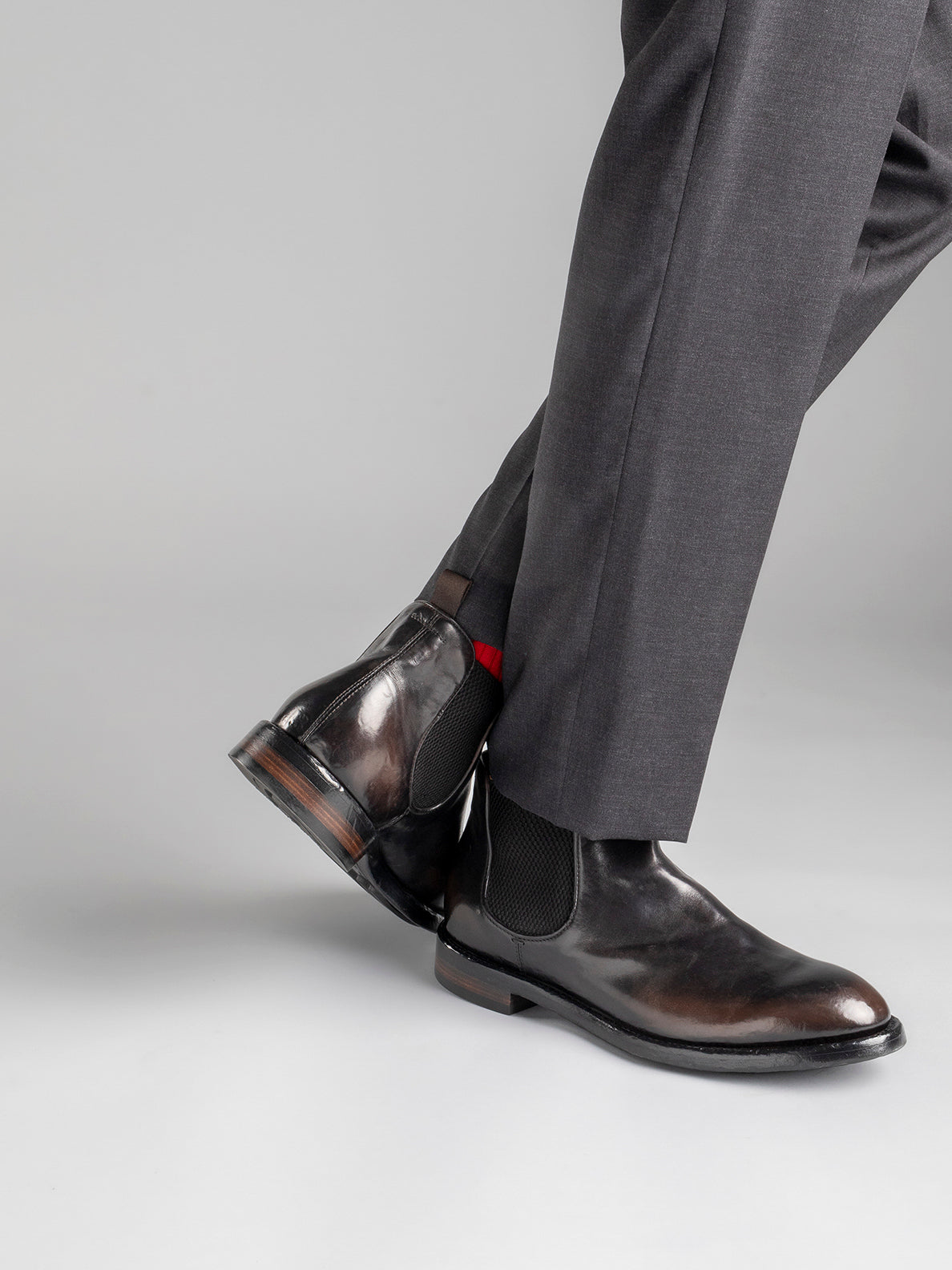 Men's Brown Leather Boots TEMPLE 008 – Officine Creative