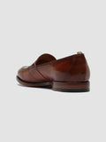 TEMPLE 016 - Brown Leather Penny Loafers
