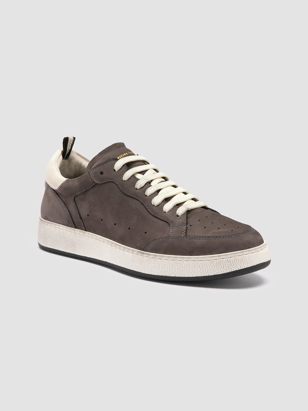 THE ANSWER 002 - Black Leather and Suede Low Top Sneakers Men Officine Creative - 3