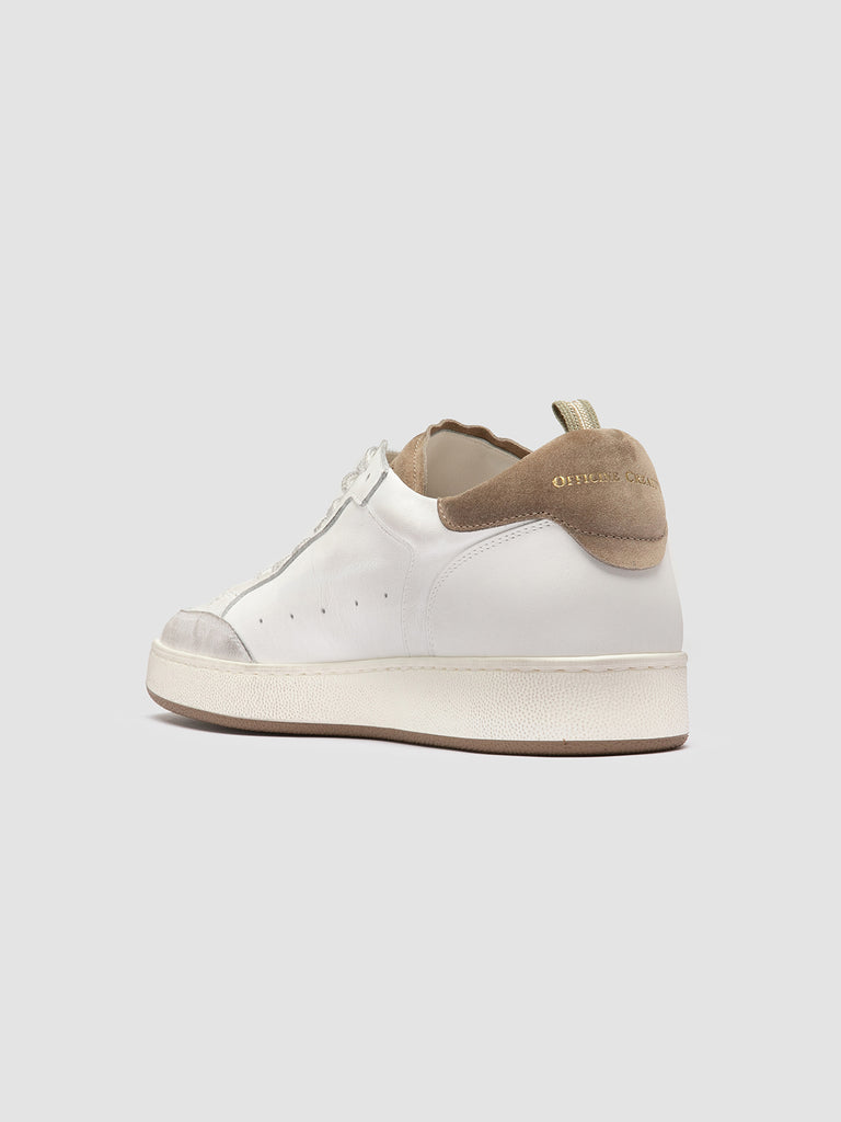 THE ANSWER 001 - White Leather and Suede Sneakers