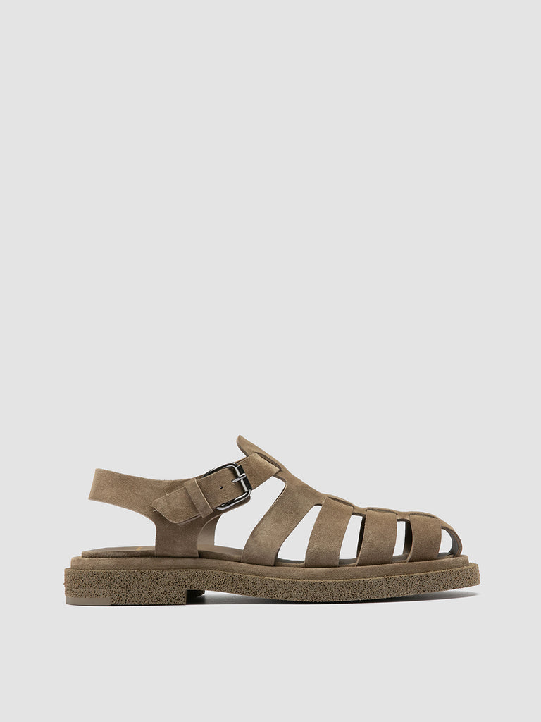 TONAL 18 - Taupe Suede Sandals