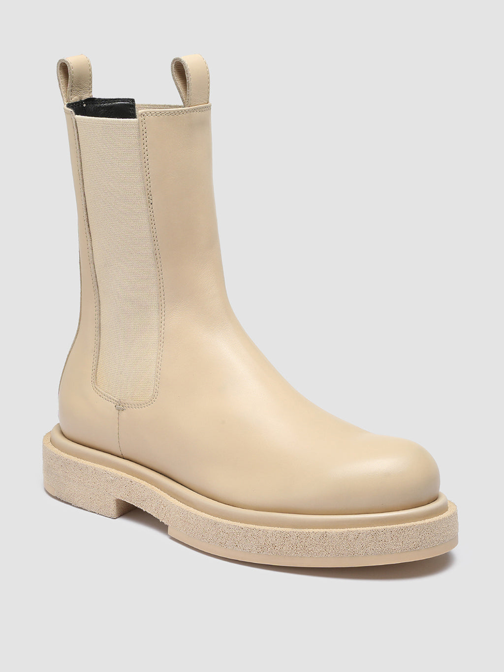 TONAL 105 - Ivory Leather Chelsea Boots