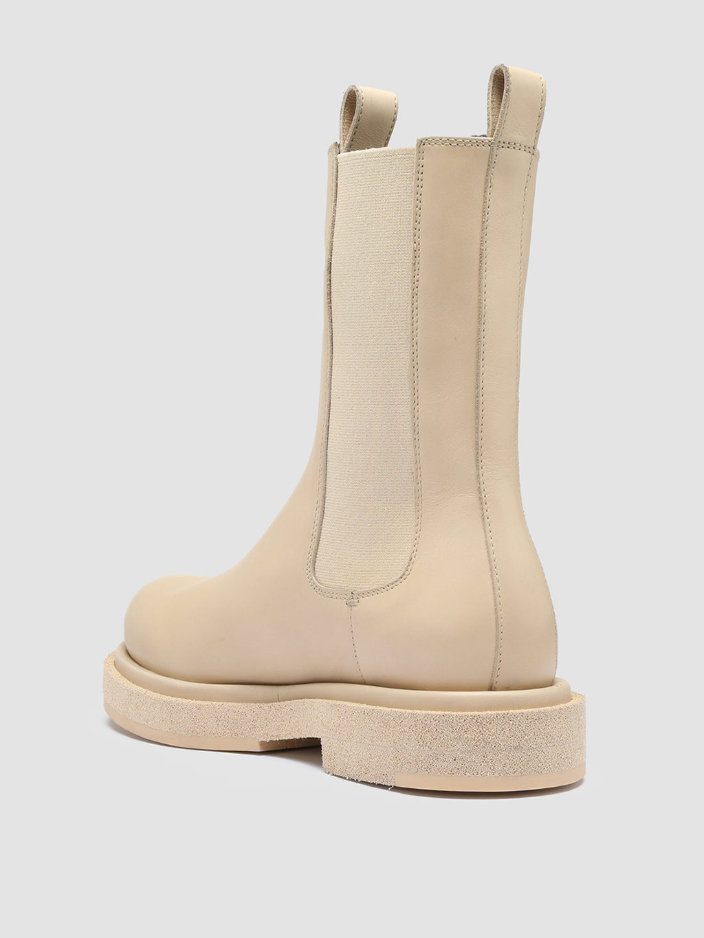 TONAL 105 - Ivory Leather Chelsea Boots