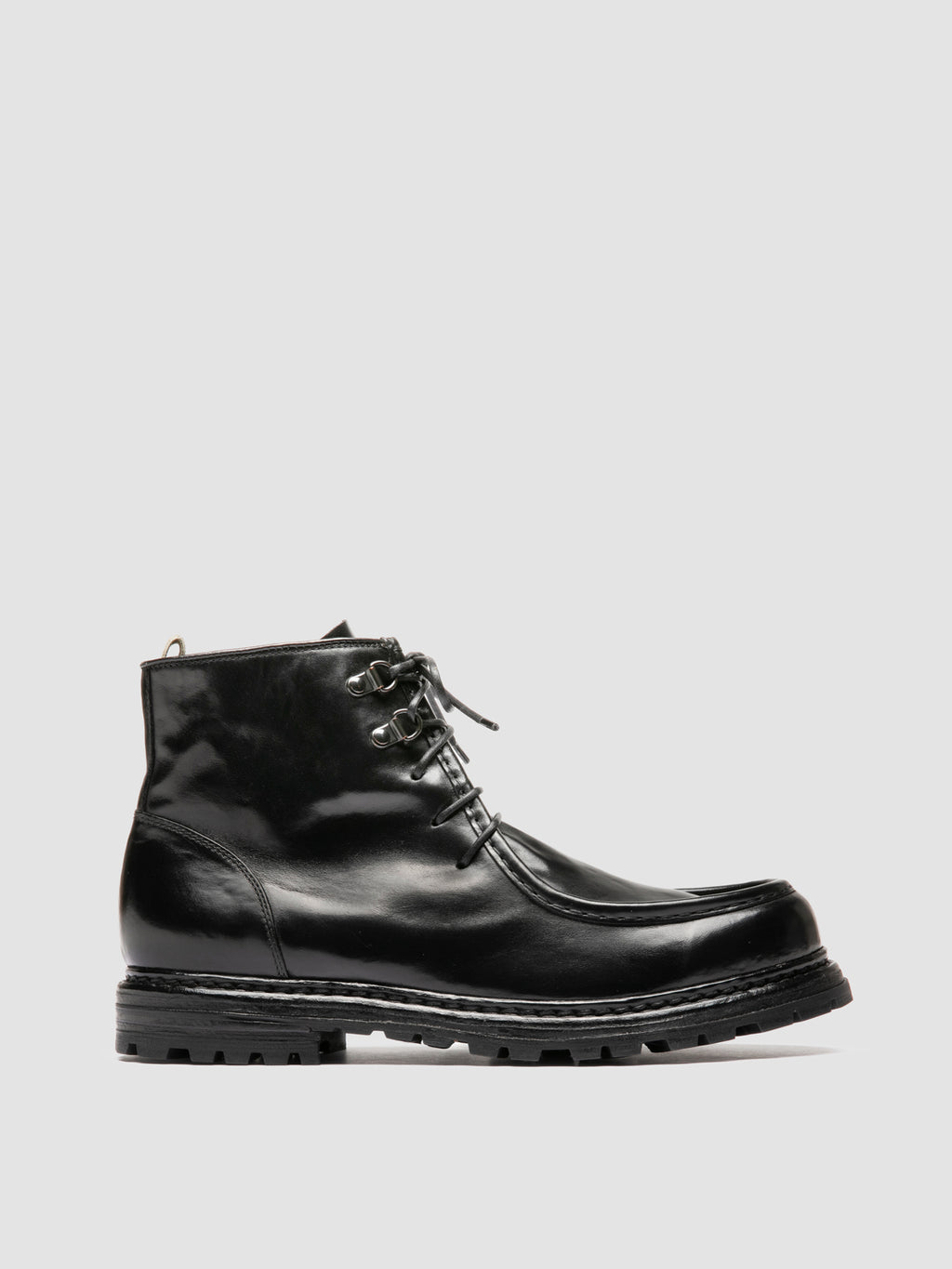 VOLCOV 010 - Black Leather Lace-Up Boots Officine Creative - 1