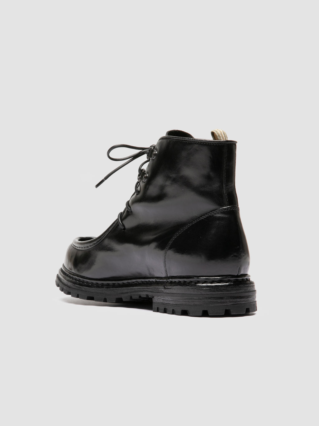 VOLCOV 010 - Black Leather Lace-Up Boots Officine Creative - 4