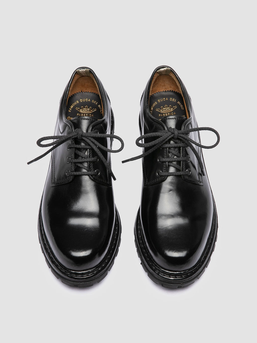 VOLCOV 011 - Black Leather Derby Shoes Officine Creative - 2