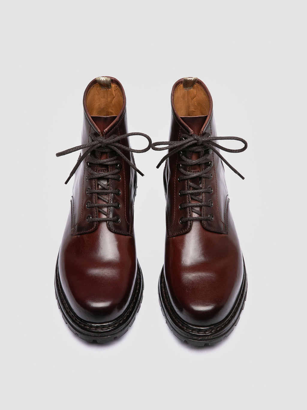 VOLCOV 012 - Burgundy Leather Lace-Up Boots Officine Creative - 2