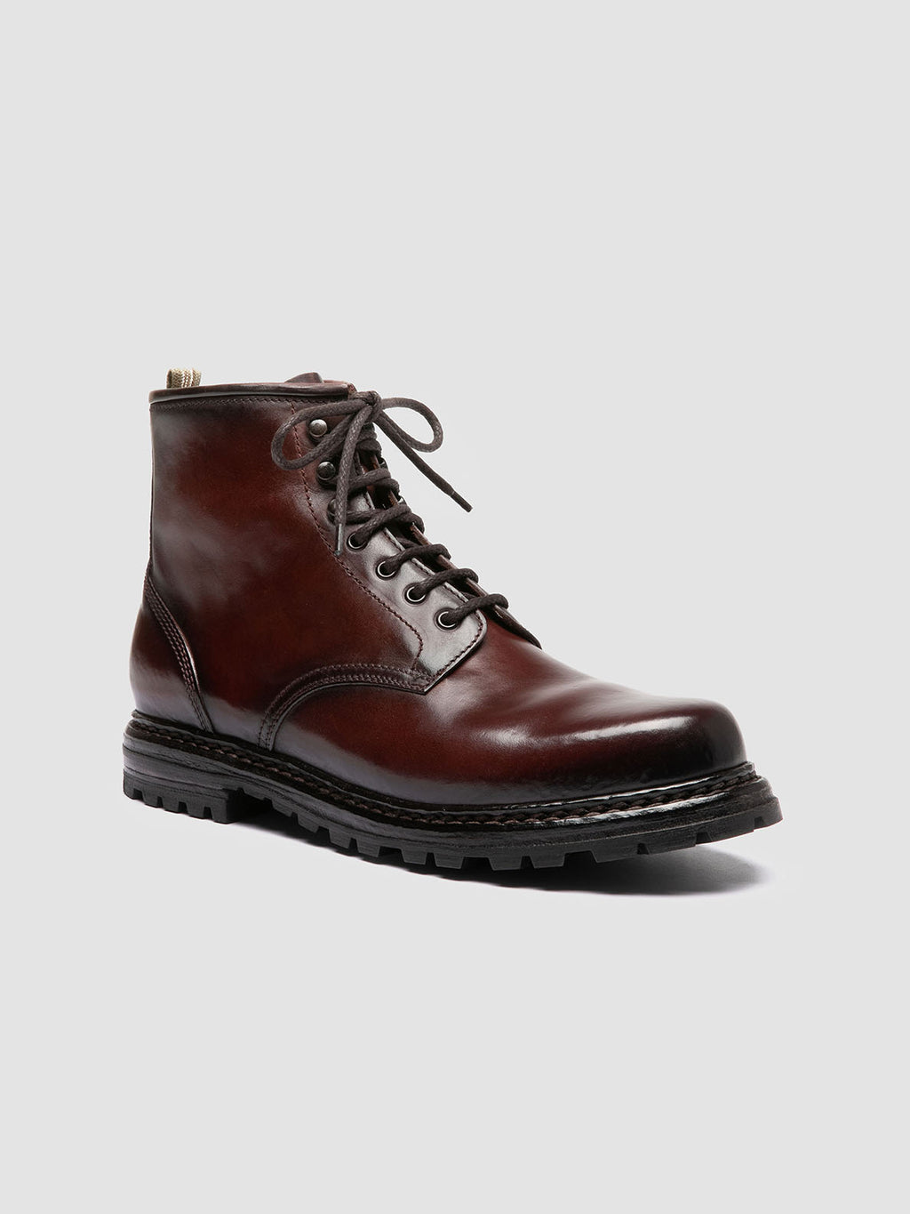 VOLCOV 012 - Burgundy Leather Lace-Up Boots Officine Creative - 3